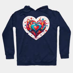 Heart with shapes Hoodie